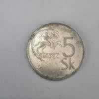 Reverso de 5 Koruna, 1994