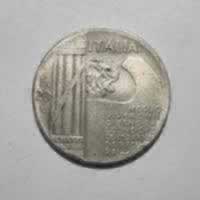 Reverso de 20 Lire, 1943