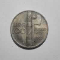 Reverso de 100 Lire, 1923