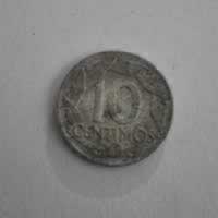 Reverso de 10 Céntimos, 1959