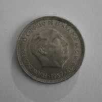 Anverso de 5 Pesetas, 1957 (No identificado)