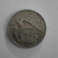 Reverso de 5 Pesetas, 1957 (No identificado)