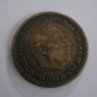 Anverso de 1 Peseta, 1947 (No identificado)