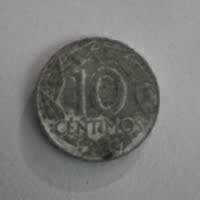 Reverso de 10 Céntimos, 1959