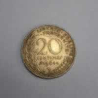 Reverso de 20 Centimes, 1964