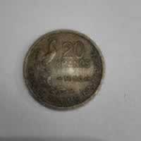 Reverso de 20 Francs, 1950