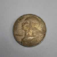 Anverso de 20 Centimes, 1962