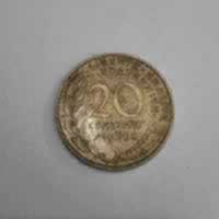 Reverso de 20 Centimes, 1962