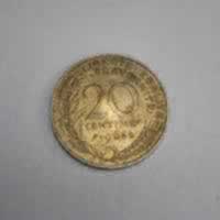 Reverso de 20 Centimes, 1964