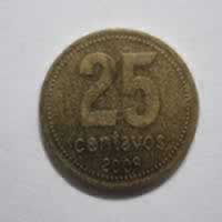 Reverso de 25 Centavos, 2009