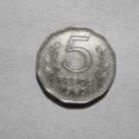 Reverso de 5 Pesos, 1963