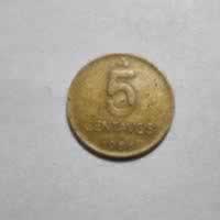 Reverso de 5 Centavos, 1986