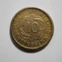 Reverso de 10 Rentenpfennig, 1924