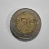 Reverso de 50 Kurus, 2014