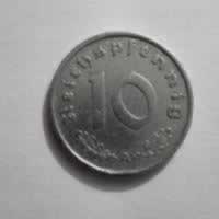 Reverso de 10 Reichspfennig, 1940 A