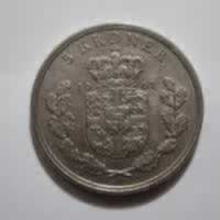 Reverso de 5 Kroner, 1961 (h) C;S