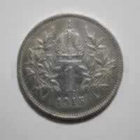 Reverso de 1 Corona, 1915