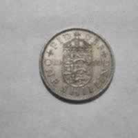 Reverso de 1 Shilling, 1959