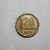 Reverso de 20 Centavos, 1970