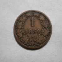Reverso de 1 Kreuzer, 1859 A