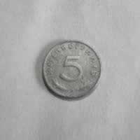 Reverso de 5 Reichspfennig, 1941 A
