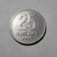 Reverso de 25 centavos, 1993