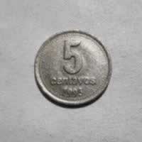 Reverso de 5 centavos, 1993