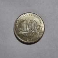 Reverso de 10 Pesos, 2019