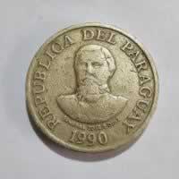Anverso de 100 Guaranies, 1990