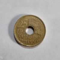 Reverso de 25 Pesetas, 1996