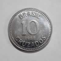 Reverso de 10 Cruzados, 1988