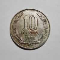 Reverso de 10 Pesos, 1978