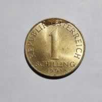 Reverso de 1 Schilling, 1991