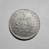 Reverso de 1 Franco, 1978