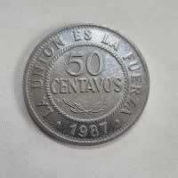 Reverso de 50 Centavos, 1987