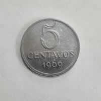 Reverso de 5 Centavos, 1969