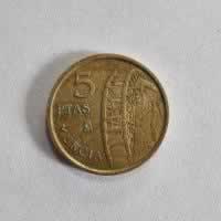 Anverso de 5 Pesetas, 1999