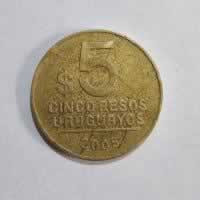 Reverso de 5 Pesos, 2005 So