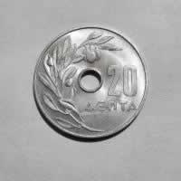 Reverso de 20 Lepta, 1964