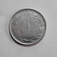 Reverso de 1 Lira, 1978