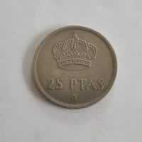 Reverso de 25 Pesetas, 1983