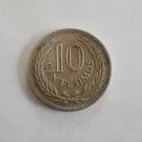 Reverso de 10 Centesimos, 1953
