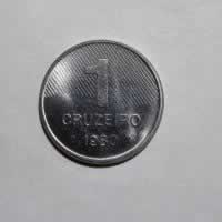 Reverso de 1 Cruzeiro, 1980