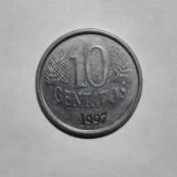 Reverso de 10 Centavos, 1997