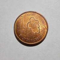 Reverso de 1 Peso, 2017