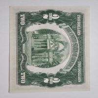 Reverso de 2 Dollars, 1953
