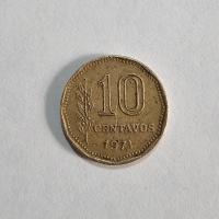 Reverso de 10 Centavos, 1971