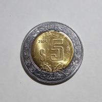 Reverso de 5 Pesos, 2024 Mo
