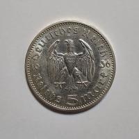 Reverso de 5 Reichsmark, 1936 A