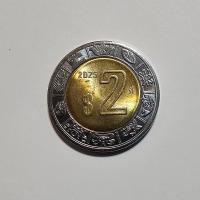 Reverso de 2 Pesos, 2025 Mo